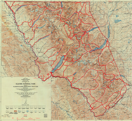 Glacier National Park Map