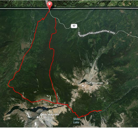 Lee Ridge - Gable Pass - Slide Lake